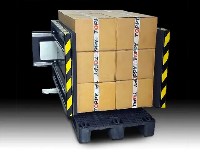 Mobil pallebytter med Side presse og løfte funktion