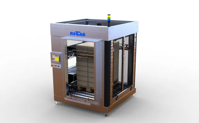 EasyLink Cube Palletiser. Fully automatic pallet loader