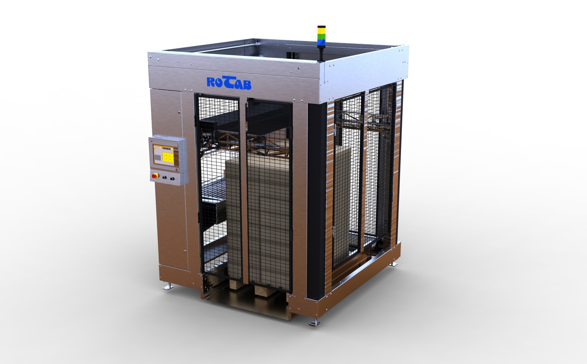 EasyLink Cube Palletiser. Halvautomatisk pallelaster
